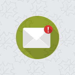 Image of an envelope with a warning icon